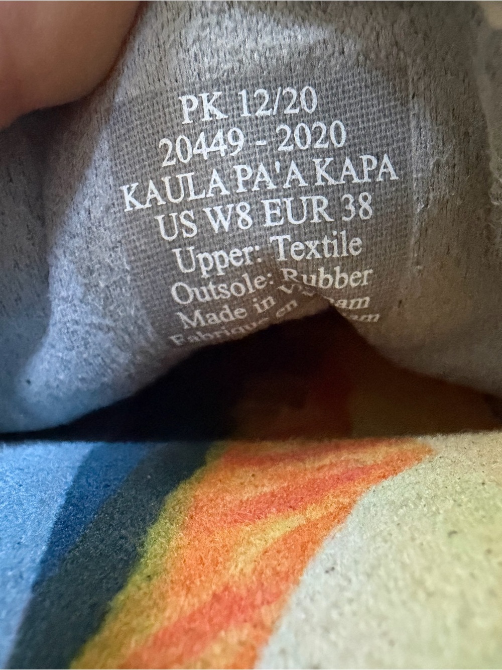 OluKai Kaula Pa'a Kapa espadrille linen slip on comfort -size 8 - Picture 10 of 10